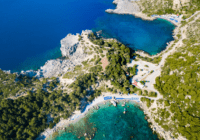 Aerial image of Anthony Quinn Bay, Rhodes Island